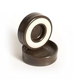Slipstick CB525 Furniture Caster Cups / Floor Protector Coasters for Furniture Legs (Set of 4 Grippers) 1-3/4 Inch Round - Chocolate Brown