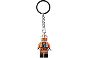 LEGO Star Wars Luke Skywalker Pilot Outfit Minifigure Keyring 854288, Orange, Small