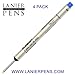 4 Pack - Schmidt P8127 Short Capless Rollerball - Blue Ink