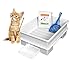 SMART CAT BOX Starter Kit - Cat Litter Box - Preferred for Reducing Odor & Easy Cleaning - Made in The USA White