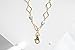 Christina Gold Arabesque Womens Lanyard with Green and Taupe Stones