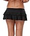 Attraco Women's Solid Ruffle Skirted Bikini Bottom Layered Swim Shorts