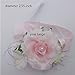 Arlai Wrist Corsage Wristband Roses Wrist Corsage for Prom, Party, Wedding Pink/White
