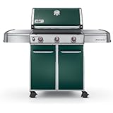 Weber Genesis 6517001 E-310 637-Square-Inch 38,000-BTU Liquid-Propane Gas Grill, Green