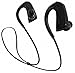 Jarv Pure Fit Bluetooth 4.0 Wireless Sport Headphones/Ear Buds - Sweat and Water-Resistant, Ear Hook Design - Black