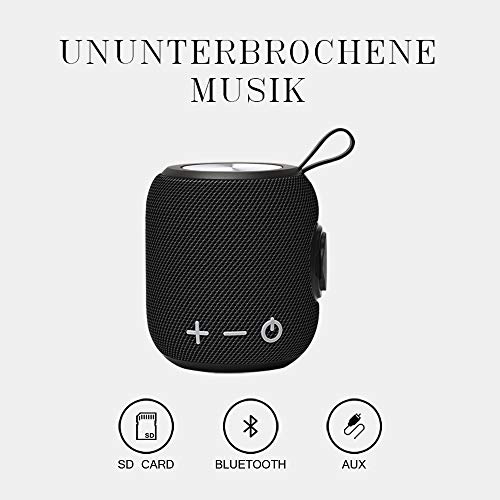 SPGOOD Bluetooth speaker M7, diepe bas, 360° geluid Bluetooth speaker V5.0 met draadloze koppeling, 10 meter Bluetooth… - Afbeelding 4
