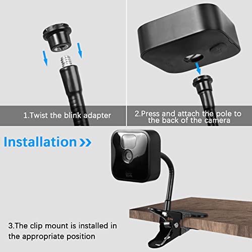 Adjustable Clamp Mount for Blink Outdoor, Blink XT2, Blink XT and Blink