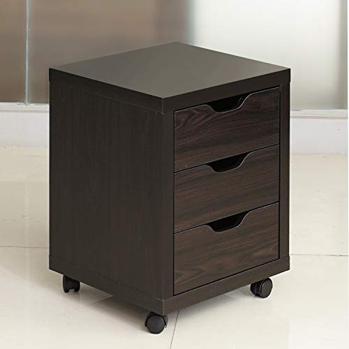 image for DlandHome Storage Cabinet, Vertical Lateral File Cabinet W/ 3 Drawers 
