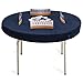 Yellow Mountain Imports Professional Grade Blue Round Table Cover for Poker, Card Games, Mahjong, Board Games, Tile Games, and Dominoes - 49 Inches
