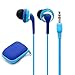 KATEVO Compatible with Most 3.5mm Interface Device (IOS/Android Smart-phone, Laptops, Gaming, etc.), In-Ear Wired Headphones Mic, Color Random, Pack of 2 PCS