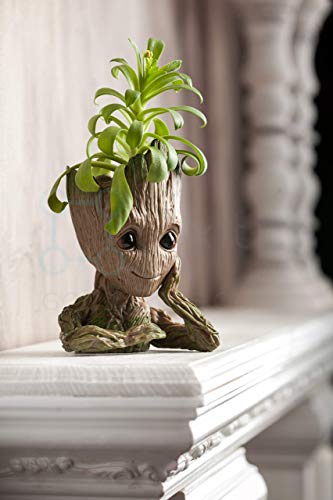 Boxiti Cute Baby Groot Pen Holders - Pen Pot Ideal Gift for Children - Guardians of The Galaxy Flowerpot Baby Model Toy Groot Planter Best Christmas and Birthday Gifts for Kids… - Thumbnail 2