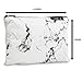 Luxe B Marble Big Makeup Bag Gold Zipper Travel Size Large Cosmetic Cute Makeup Case Train Bags Pouch Kit Brush Organizer Toiletry Travel Fashionable Marble Accessories For Women 11 X 7 inches