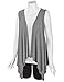 LL WSK1071 Womens Lightweight Sleeveless Draped Open Cardigan XL HEATHER_GREY