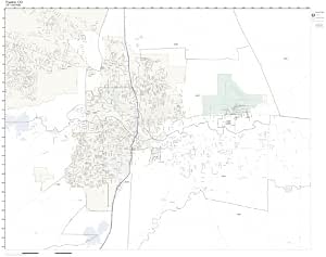 Amazon.com: ZIP Code Wall Map of Pueblo, CO ZIP Code Map Not Laminated