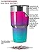 Skin Decal Wrap for Yeti Tumbler Rambler 30 oz Smooth Fades Neon Teal Hot Pink (TUMBLER NOT INCLUDED)