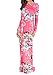 Simier Fariry Women's Pockets Pleated Loose Swing Casual Floral Maxi Dress