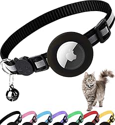 Dgerp Airtag Cat Collar Breakaway, Reflective