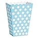 Power Blue Dots Treat Boxes (Pack of 8) - Elegant Paper Party Favor Containers - Perfect For Celebrations & Gifts