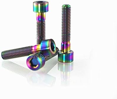 ProRuck M6x35mm Headset Stem Top Cap Titanium Bolts MTB Tapered Head Ti Screws for Fixing Stem Top Cap 2pcs