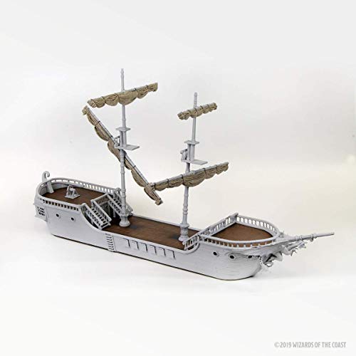 WizKids WZK73925 Dungeons & Dragons D&D Nolzur's Marvelous Miniatur: Das Falling Star Segelschiff (unlackiert) – Bild 3