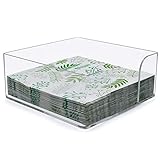 Napkin Holder, Clear Acrylic Cocktail Napkin Holder for Restaurant,Office,Party,Home Table - SupperAcrylic