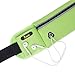 B-Land Running Belt - Water Resistant Runners Waist Pack Fanny Pack Workout Belt for Hiking - Adjustable Pouch Bag for iphone 6/7 /Plus Andriod Windows (Fluorescent Green)