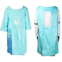 LULUME 3/4 Sleeve Apron - Waterproof Apron - Anti-Static Hair Repellent Coat for Pet Grooming,Bathing with Pockets