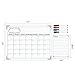 Lockways Magnetic Dry Erase Calendar 17 x 13 - Monthly White Board/Whiteboard Organizer Planner, Fridge Magnetic Calendar Organizer for Kitchen Refrigerator