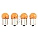 Amber 4x Light Bulb 1156 BA15S 23W Turn Signal Blinker Single Filament Lamp