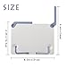 Adoy Music Sheet Stand, Book Reading Stand, Portable, Foldable and Adjustable Holder for Reading, Cook Book，Document With Foldable Legs - Beige Blue (silver)