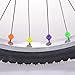 WINOMO Bicycle Spoke Beads: 36 PCS Bicycle Wheel Spokes Beads, Plastic Clip Spoke Bead, Bike Wheel Spoke Bead