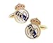 Real Madrid Cufflinks Madrid FC Logo Cuff-links with Velvet Gift Box