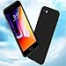 VANMASS iPhone 7/8 Case Matte Finish Flexible Soft Gel TPU Sleek Cover Shell with Thin Slim Fit and Apple Original Natural Touch for Apple iPhone 7, iPhone 8 - Black