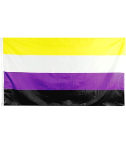 Genderqueer Flag 3x5 Ft Non-binary Gender Pride Lavender Green Identity Sex GQ