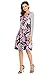 HOTAPEI Women's Floral Print Casual Long Sleeve A-line Loose T-Shirt Dresses Knee Length Paisley XL