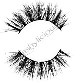 Flirtylicious 100% 3D Mink Eyelashes by Lashylicious Natural Fluffy With Super Felxible Band and Useable 20+ times - Glamorous Fake lashes Extensions