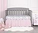 TILLYOU All-Season Micro Fleece Plush Fitted Mattress Sheet for Standard Crib or Toddler Bed, Luxury Soft Crib Sheet for Baby Boy Girl, Anti-Pilling Velvet and Thermal Warm, 28x52x8, Floral Garden