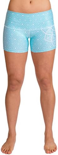 Inner Fire Moroccan Sky - Yoga Shorts - 6 (Small)