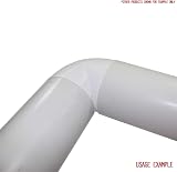 Kair 100mm 4in Ducting 90 Degree Elbow White Plastic Fit Inside 100mm Pipe view 5