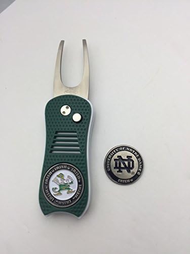 Notre Dame Fighting Irish GREEN Switchfix Divot Tool, BONUS Marker, NEW 2016