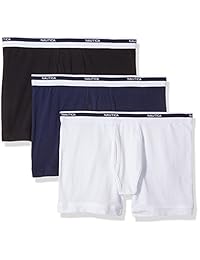 Nautica - Calzoncillos tipo bóxer para hombre (algodón)