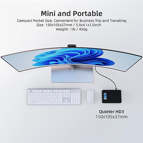 MeLE Fanless Mini PC QuieterHD3 Celeron N5105 16GB 512GB Windows 11 Pro Micro Computer Small Desktop Servers with Gigabit Ethernet WiFi 6 PXE Dual HDMI 4K Unlock BIOS on Industrial Webcast Office