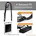 rooCASE 5-Pack Breakaway Clip Safety Shoulder Strap for LifeProof NUUD/FRE iPad Case, Break Away Strap Compatible with LifeProof Case for iPad Pro 9.7, iPad Air 2 1, iPad Mini 4, 3, 2, 1, Black