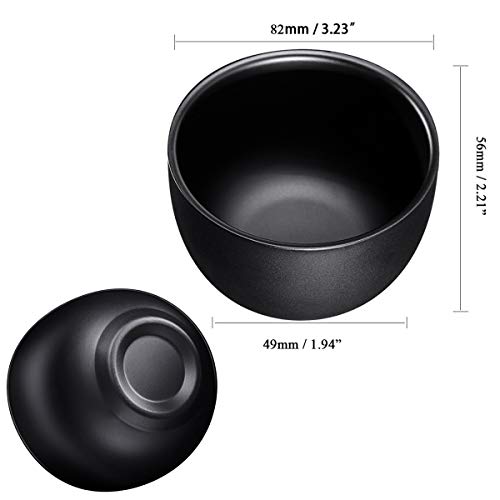 Matte Black Shaving Kit Gift for Men - Shaving Stand,Long-Handled Safety Razor,Shaving Brush,Shaving Bowls,Shaving Soap,Unbreakable Mirror and 10 Replacement Blades