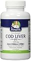 Extra Strength Cod Liver Oil Capsules with Vitamin A, D-3, Epa, DHA Molecularly Distilled Provides 240mg of Omega 3 Fatty Acids. Fish Oil Pills Are Benefcial for Cardiovascular Support