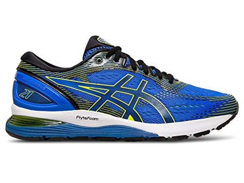 ASICS Men's Gel-Nimbus 21 Running Shoes, 9M, Illusion Blue/Black