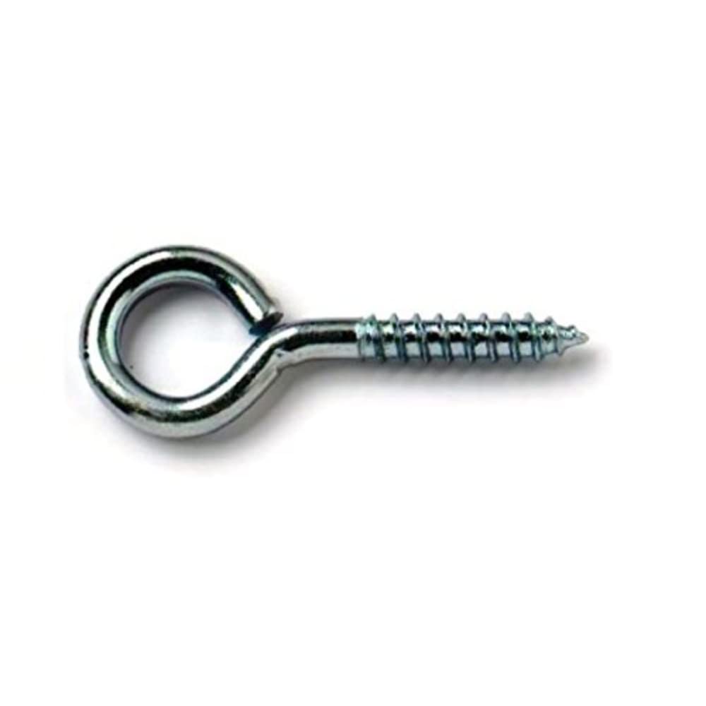 Merriway BH04813 (6 Pcs) BZP Steel Screw-In Eye, 55 mm, 2.1/8 inch - Pack of 6 Pieces