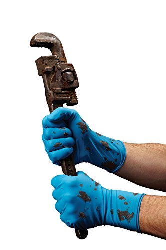 VEN6025 Venom Steel Latex Gloves, Splash Protection, Blue (Pack of 30)