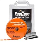Paslode 650592 FasCaps 18 Gauge Plastic Caps and Staples, 1680 Count