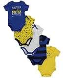 Nautica Boys 0-9 Months 5-Pack Bodysuit
